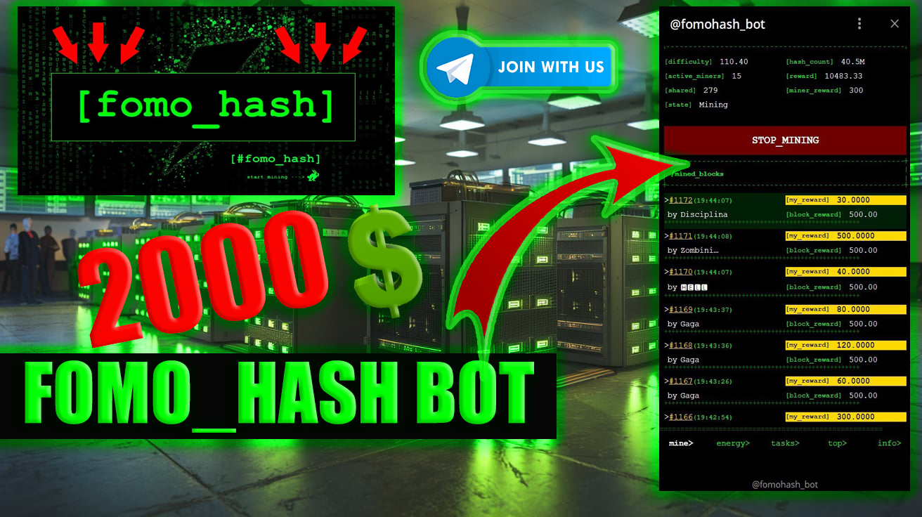 Boost Your Profits: Unleash the Power of Fomo Hash Bot in Crypto Mining 🚀💰